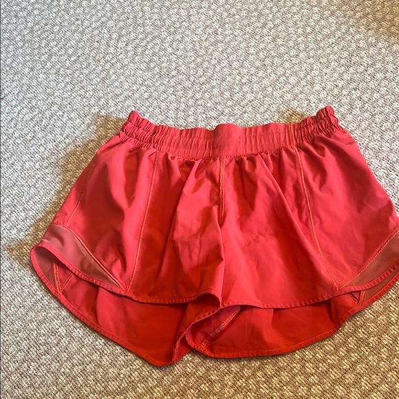 lululemon athletica Pants - Lululemon Athletica Red Athletic Shorts Lightweight Layered Design